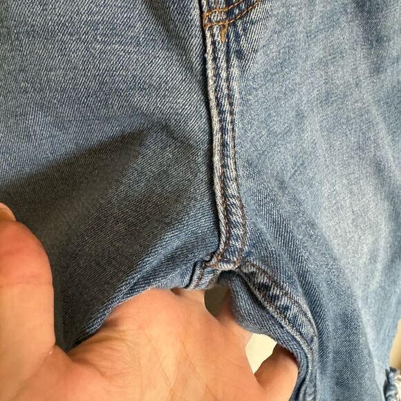 Abercrombie & Fitch Ankle Straight Ultra High Rise Jeans Sz 28 Short Distressed - Picture 8 of 9